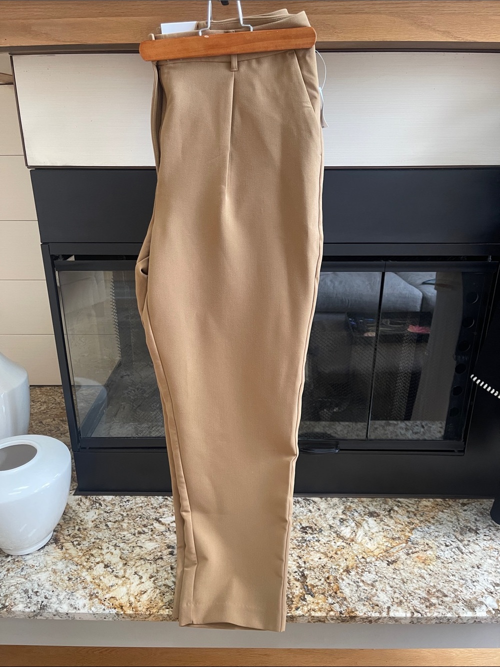 Old Navy Women's Tailored Tan Trousers